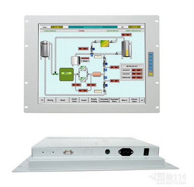 10.4寸工控显示屏 DVI/VGA/BNC多接口工业触摸屏价格与厂家解析